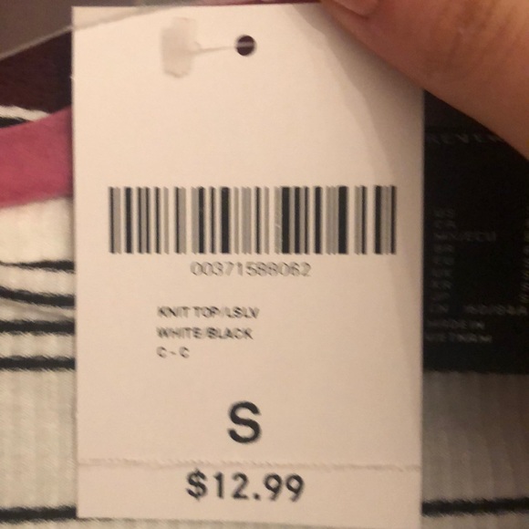 striped buttoned long sleeve t shirt - Picture 3 of 3